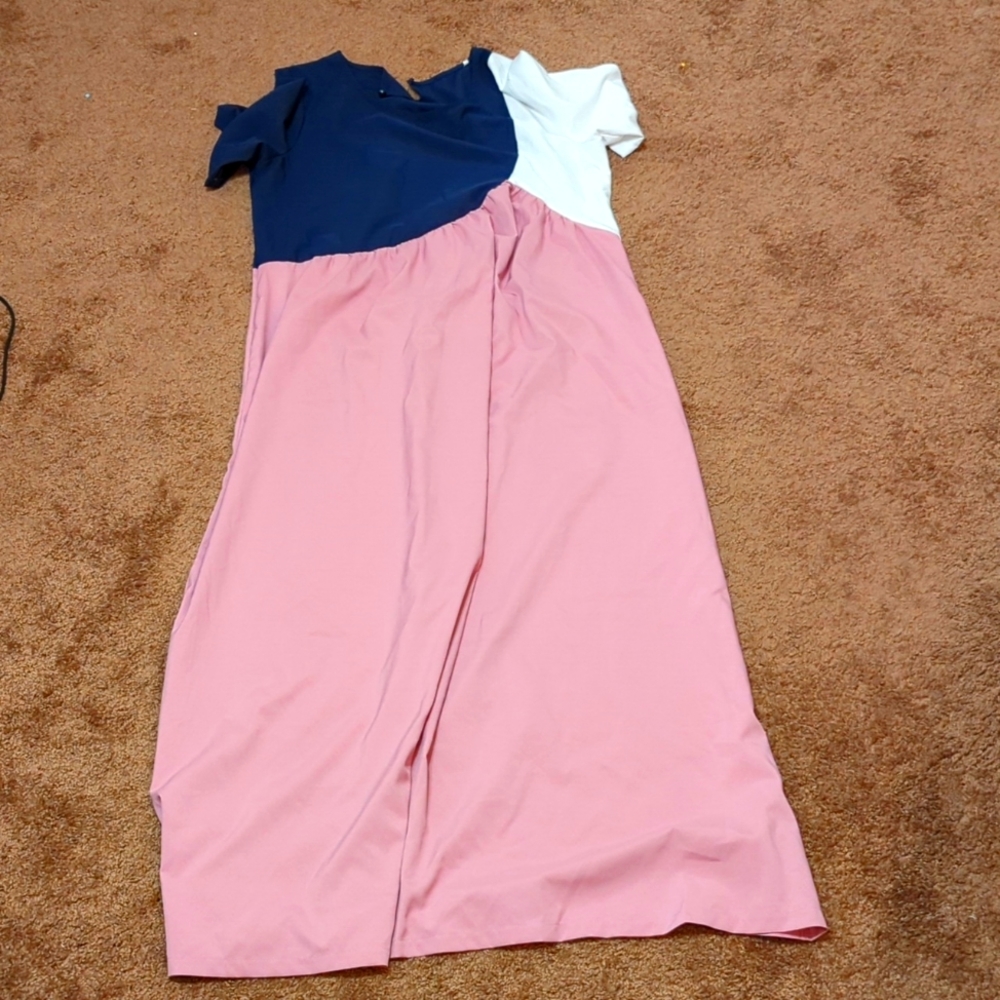 Vintage color block dress